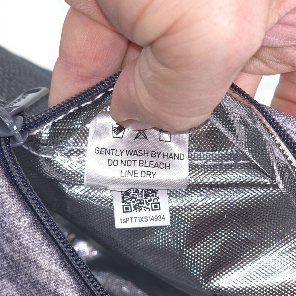 adidas Santiago‎ 2 Insulated Lunch Bag Gray Three Stripe Brand Full Zip Colorful - Picture 15 of 16